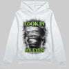 Neon Green Sneakers DopeSkill Hoodie Sweatshirt Look In My Eyes Graphic Streetwear - White
