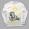 Wmns Air Jordan 11 Low 'Yellow Snakeskin' DopeSkill Long Sleeve T-Shirt Show Me The Money Graphic Streetwear - White