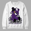 Jordan 12 “Field Purple” DopeSkill Sweatshirt MOMM Bear Graphic Streetwear - White