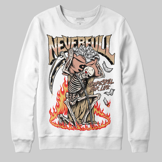 TAN Sneakers DopeSkill Sweatshirt NeverFull Graphic Streetwear - White