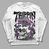 Jordan 2 “Mauve/Off-Noir” DopeSkill Long Sleeve T-Shirt Trippin Graphic Streetwear - White 