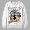 Jordan 4 Retro Frozen Moments DopeSkill Sweatshirt Money Bag Coming Up Graphic Streetwear - White 