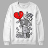 Grey Sneakers  DopeSkill Sweatshirt Love Sick Graphic Streetwear - White 