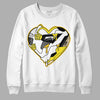 Jordan 4 Retro “Vivid Sulfur” DopeSkill Sweatshirt Heart Jordan 4 Graphic Streetwear - White 