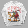 Jordan 3 Fire Red DopeSkill Long Sleeve T-Shirt VERSUS Graphic Streetwear - White