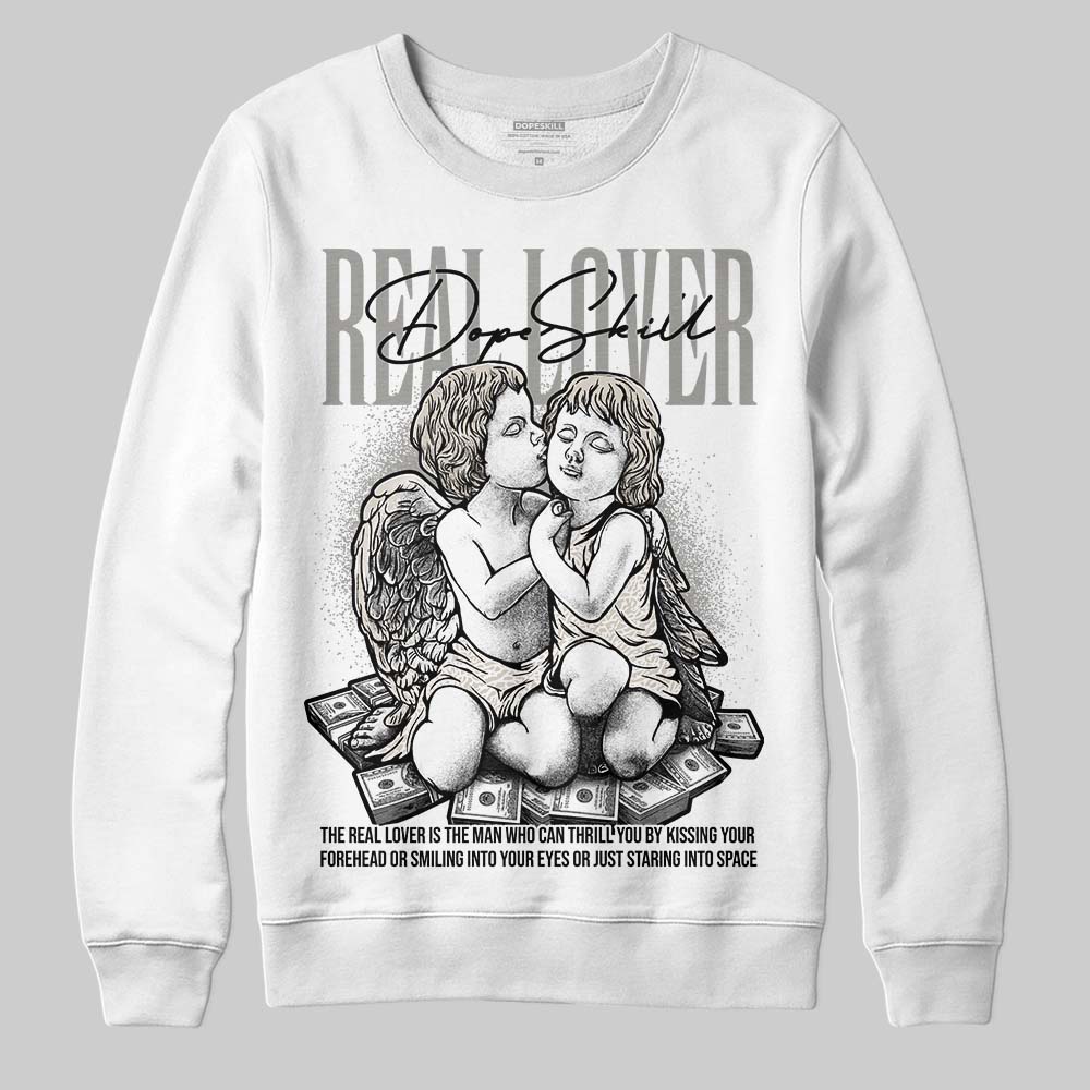 Jordan 3 Retro Pure Money DopeSkill Sweatshirt Real Lover Graphic Streetwear - White 