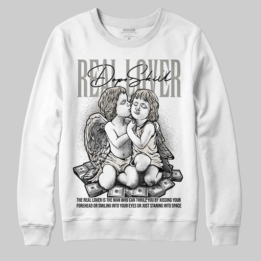 Jordan 3 Retro Pure Money DopeSkill Sweatshirt Real Lover Graphic Streetwear - White 