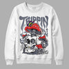 Jordan 14 Retro 'Stealth' DopeSkill Sweatshirt Trippin Graphic Streetwear - White 