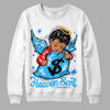 Jordan 2 Low "University Blue" DopeSkill Sweatshirt Heaven Sent Graphic Streetwear - White