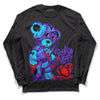 Jordan 6 "Aqua" DopeSkill Long Sleeve T-Shirt Broken Heart Graphic Streetwear - Black 