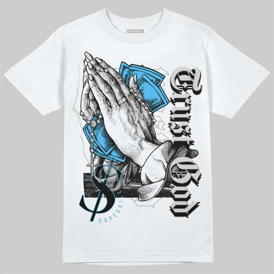 Dunk Low ‘Pure Platinum’ DopeSkill T-Shirt Trust God Graphic Streetwear - White