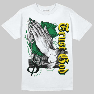 Dunk Low Reverse Brazil DopeSkill T-Shirt Trust God Graphic Streetwear - White