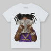 PURPLE Sneakers DopeSkill Toddler Kids T-shirt Rich Youth Graphic Streetwear  - White