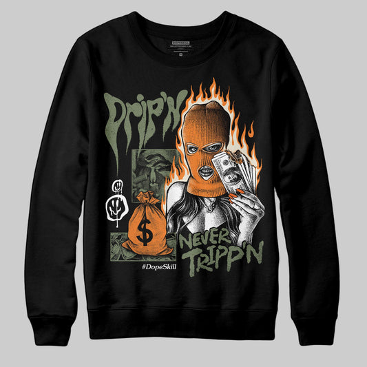 Jordan 4 Retro OG SP Undefeated (2025) DopeSkill Sweatshirt Drip'n Never Tripp'n Graphic Streetwear - black