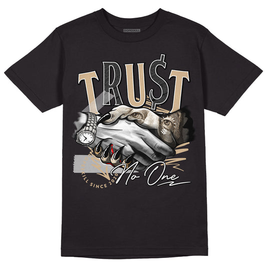 TAN Sneakers DopeSkill T-Shirt Trust No One Graphic Streetwear - Black