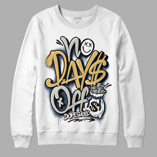 A Ma Maniere x Jordan 5 Dawn “Photon Dust” DopeSkill Sweatshirt No Days Off Graphic Streetwear - White 