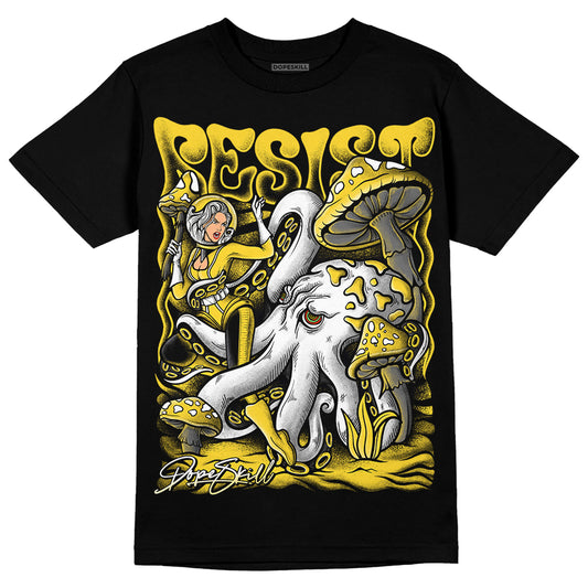 Jordan 4 Tour Yellow Thunder DopeSkill T-Shirt Resist Graphic Streetwear - Black