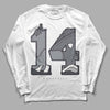 Jordan 14 Retro 'Stealth' DopeSkill Long Sleeve T-Shirt No.14 Graphic Streetwear - White