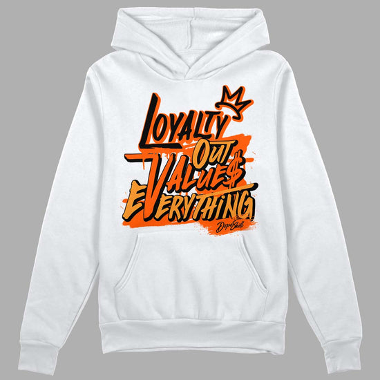 Jordan 12 Retro Brilliant Orange DopeSkill Hoodie Sweatshirt LOVE Graphic Streetwear - White