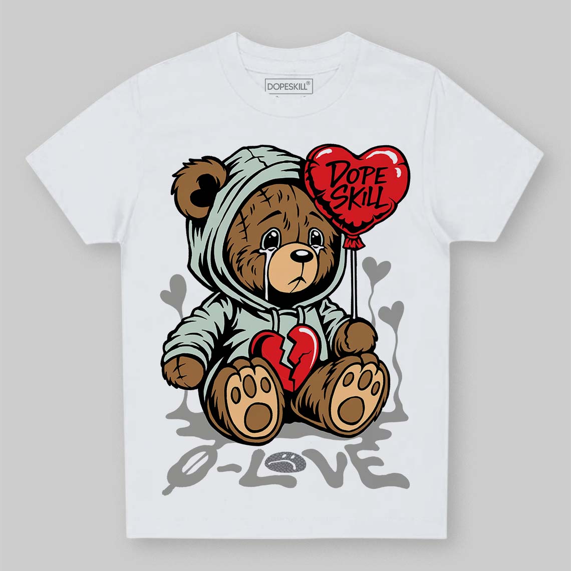 Jordan 1 Retro Low OG Year of the Snake (2025) DopeSkill Toddler Kids T-shirt Broken Bear Graphic Streetwear - White