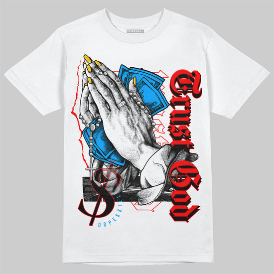 Nike Dunk Low x LeBron James 'Fruity Pebbles' DopeSkill T-Shirt Trust God Graphic Streetwear - White 