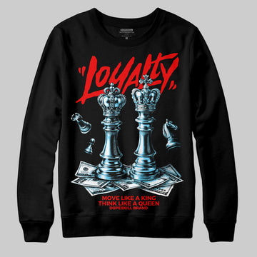 Red Sneakers DopeSkill Sweatshirt Loyalty Graphic Streetwear - Black