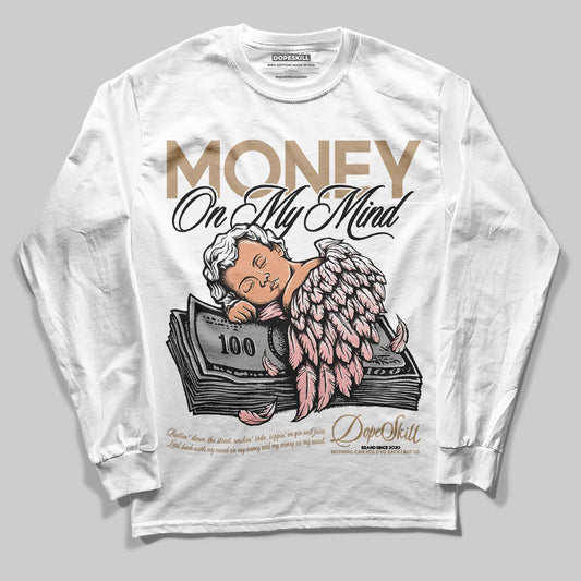 Nike Air Force 1 Low Canvas “Linen” DopeSkill Long Sleeve T-Shirt MOMM Graphic Streetwear - White