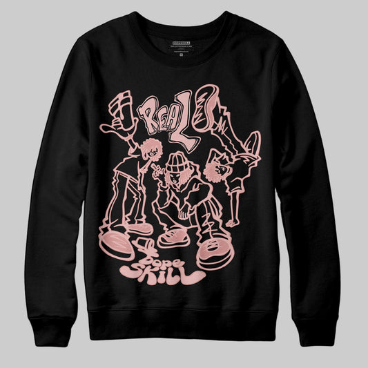 Jordan 40 “Dusty Rose” DopeSkill Sweatshirt Real Y2K Players Graphic Streetwear - Black
