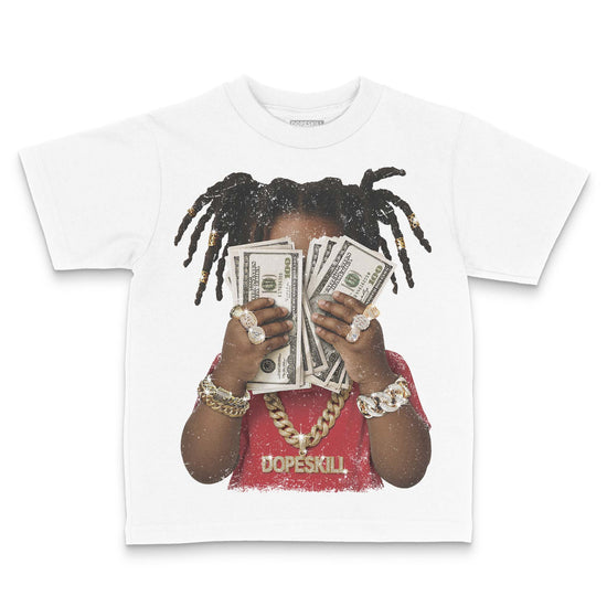 Jordan 1 Low OG "Chicago" DopeSkill Toddler Kids T-shirt Rich Youth Graphic Streetwear - White