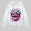 Pink Sneakers DopeSkill Hoodie Sweatshirt Hellfire Graphic Streetwear - White