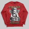 Red Sneakers DopeSkill Long Sleeve T-Shirt Trust Nobody Graphic Streetwear - Red