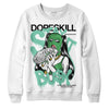 Jordan 1 High OG Green Glow DopeSkill Sweatshirt Stay It Busy Graphic Streetwear - White 