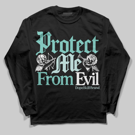 Jordan 11 Low "Igloo" DopeSkill Long Sleeve T-Shirt Protect Me From Evil Graphic Streetwear - Black