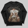 A Ma Maniére x Air Jordan 4 “Dark Mocha” DopeSkill Long Sleeve T-Shirt Rich Youth Graphic Streetwear - Black