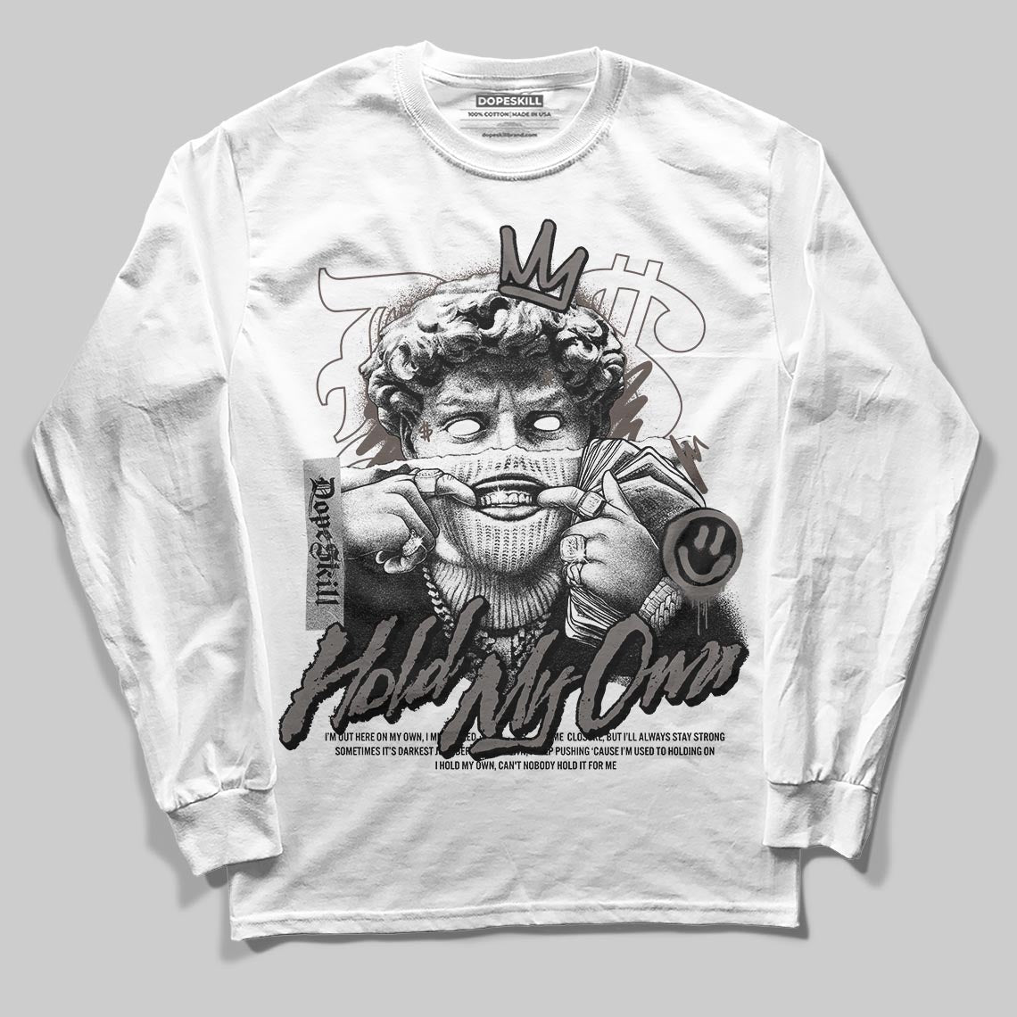 Jordan 4 Retro Cave Stone DopeSkill Long Sleeve T-Shirt In My Way Graphic Streetwear - White