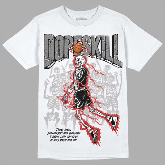 Jordan 1 High OG “Black/White” DopeSkill T-Shirt Thunder Dunk Graphic Streetwear - White 