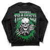 Jordan 1 Low Lucky Green DopeSkill Long Sleeve T-Shirt Trapped Halloween Graphic Streetwear - Black