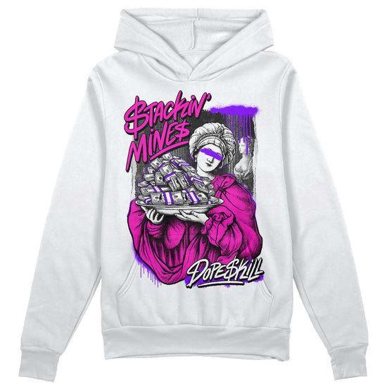 Dunk Low GS “Active Fuchsia” DopeSkill Hoodie Sweatshirt Stackin Mines Graphic Streetwear - White