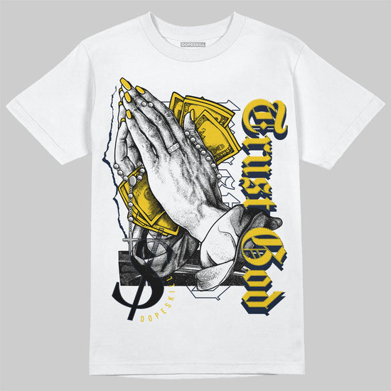 Dunk Low Vintage “Michigan” DopeSkill T-Shirt Trust God Graphic Streetwear - White