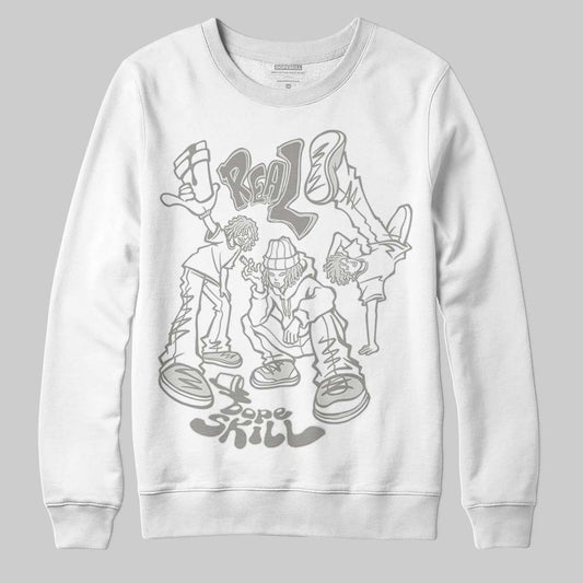 Jordan 3 Retro Pure Money DopeSkill Sweatshirt Real Y2K Players Graphic Streetwear - White 