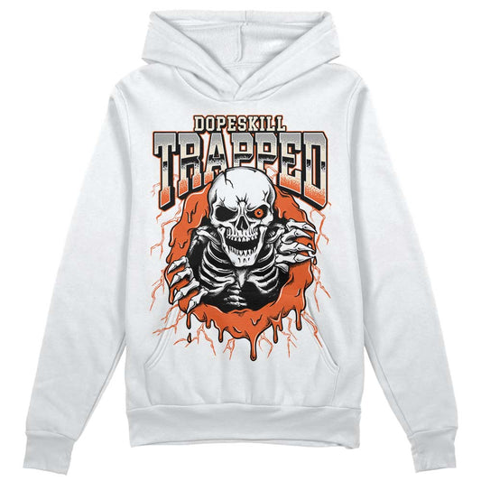 Jordan 3 Georgia Peach DopeSkill Hoodie Sweatshirt Trapped Halloween Graphic Streetwear - White