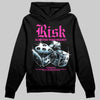 Pink Sneakers DopeSkill Hoodie Risk Is Better Than Regret Graphic Streetwear - Black