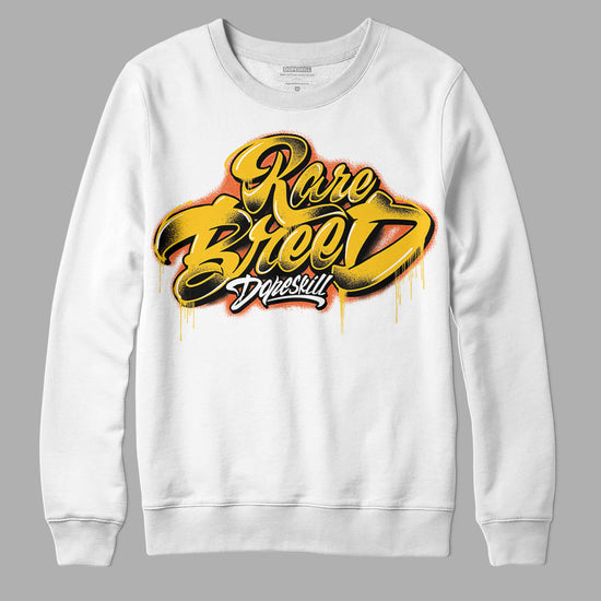 Yellow Sneakers DopeSkill Sweatshirt Rare Breed Type Graphic Streetwear - White 