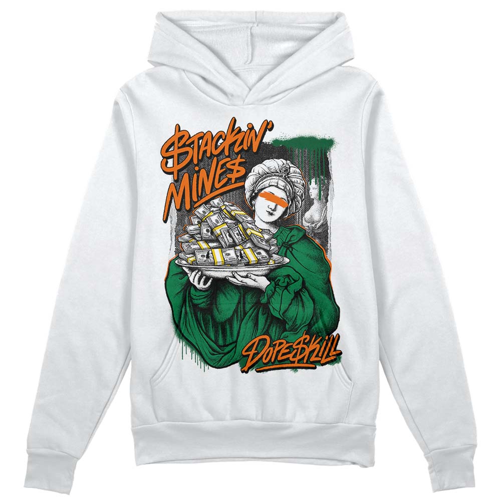 Green Sneakers DopeSkill Hoodie Sweatshirt Stackin Mines Graphic Streetwear - White