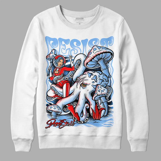 Jordan 9 Powder Blue DopeSkill Sweatshirt Resist Graphic Streetwear - White