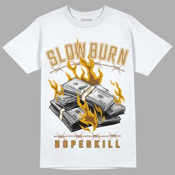 Jordan 13 Wheat 2023 DopeSkill T-Shirt Slow Burn Graphic Streetwear - White 