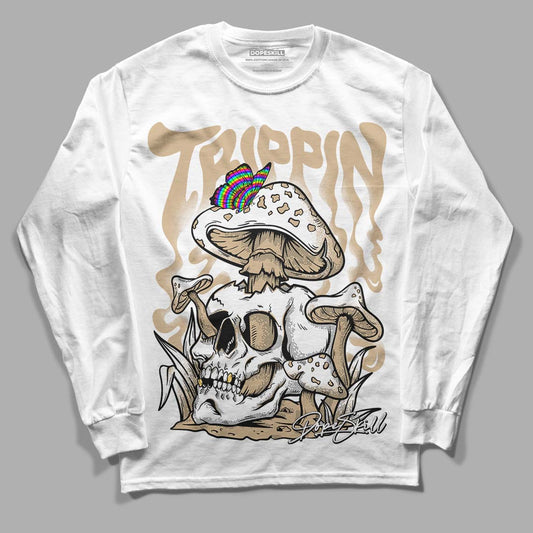 TAN Sneakers DopeSkill Long Sleeve T-Shirt Trippin Graphic Streetwear - White