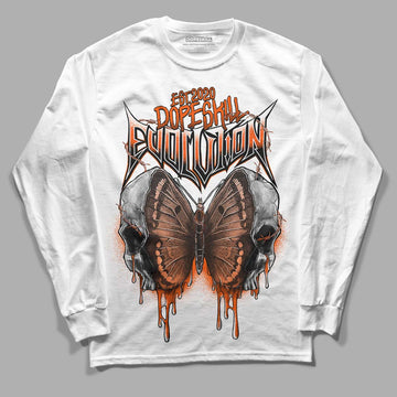 MSCHF Super Normal 2 Orange Milk DopeSkill Long Sleeve T-Shirt DopeSkill Evolution Graphic Streetwear - White