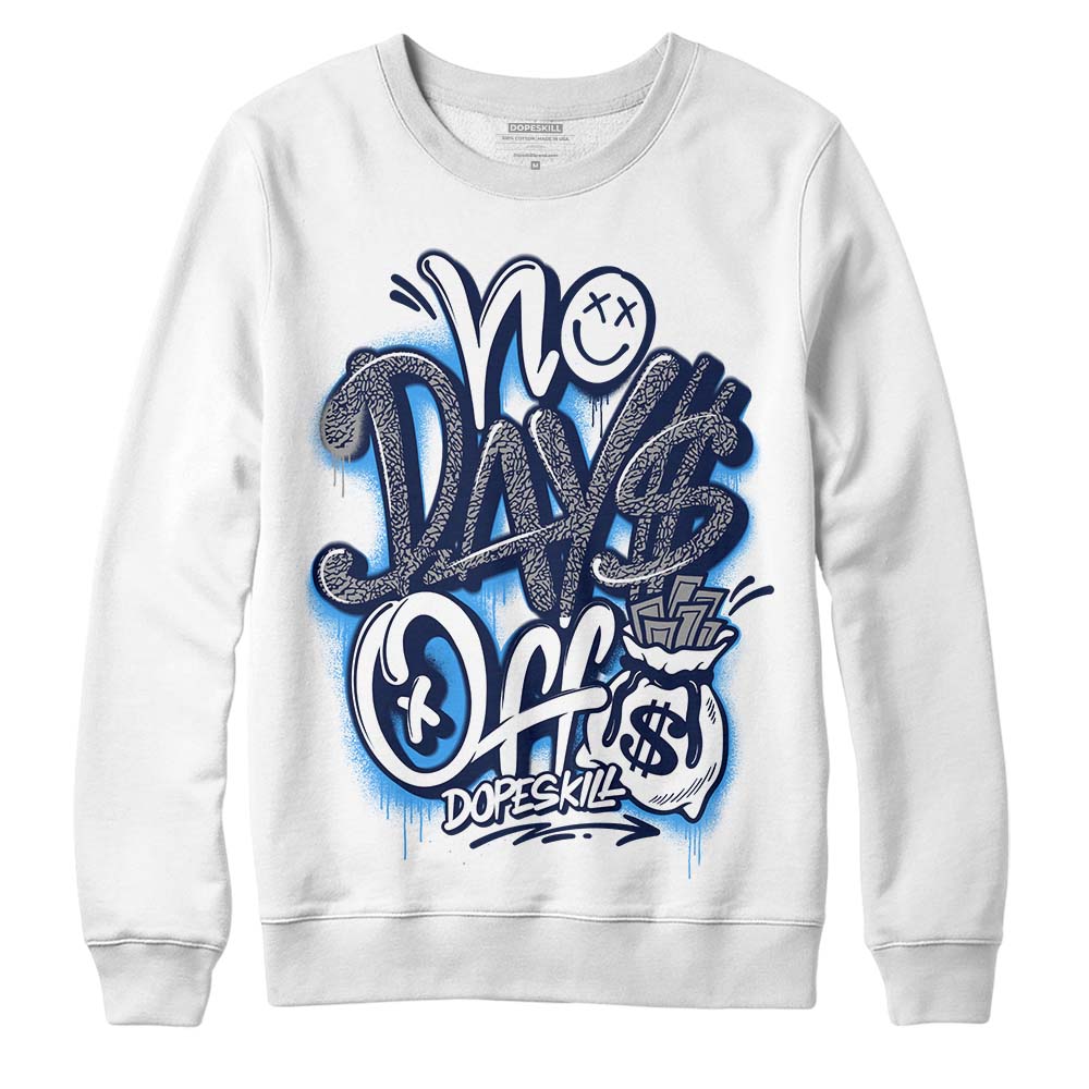 Jordan Spiz’ike Low “White/Obsidian” DopeSkill Sweatshirt No Days Off Graphic Streetwear - White