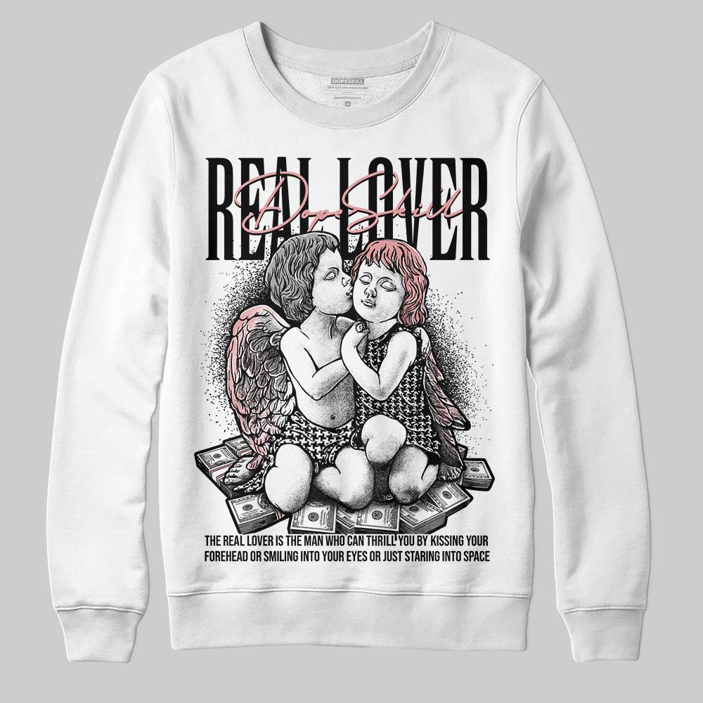 Harris Tweed x Wmns Dunk Low 'Black Phantom' DopeSkill Sweatshirt Real Lover Graphic Streetwear - White